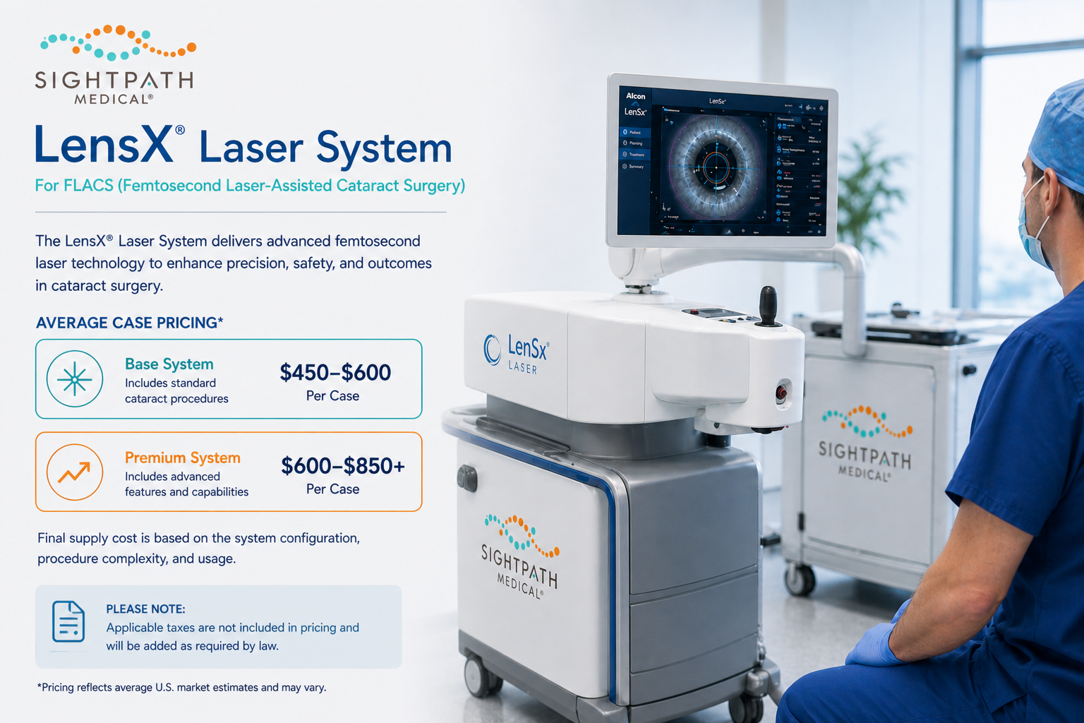 Mobile Femto LenSx laser system for cataract surgery